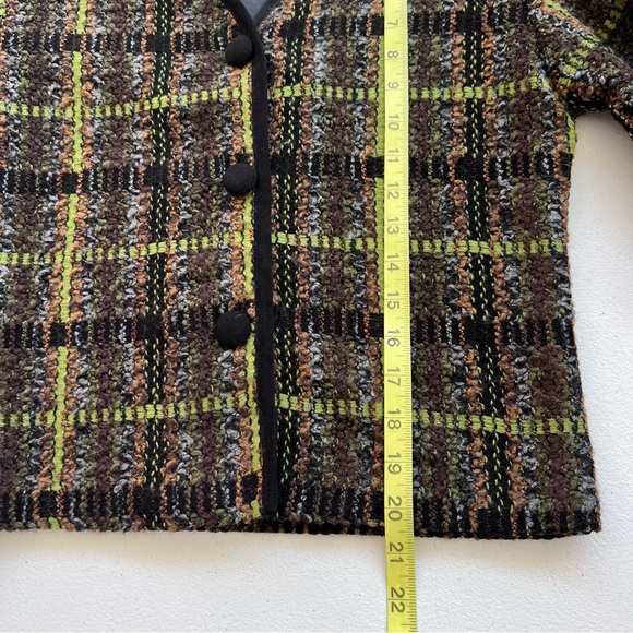 Petite Sophisticate & Co Vintage Boucher Tweed Jacket Green Black Petite Small - Picture 8 of 11